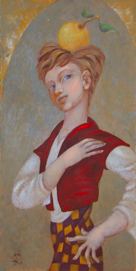 Zēns ar ābolu